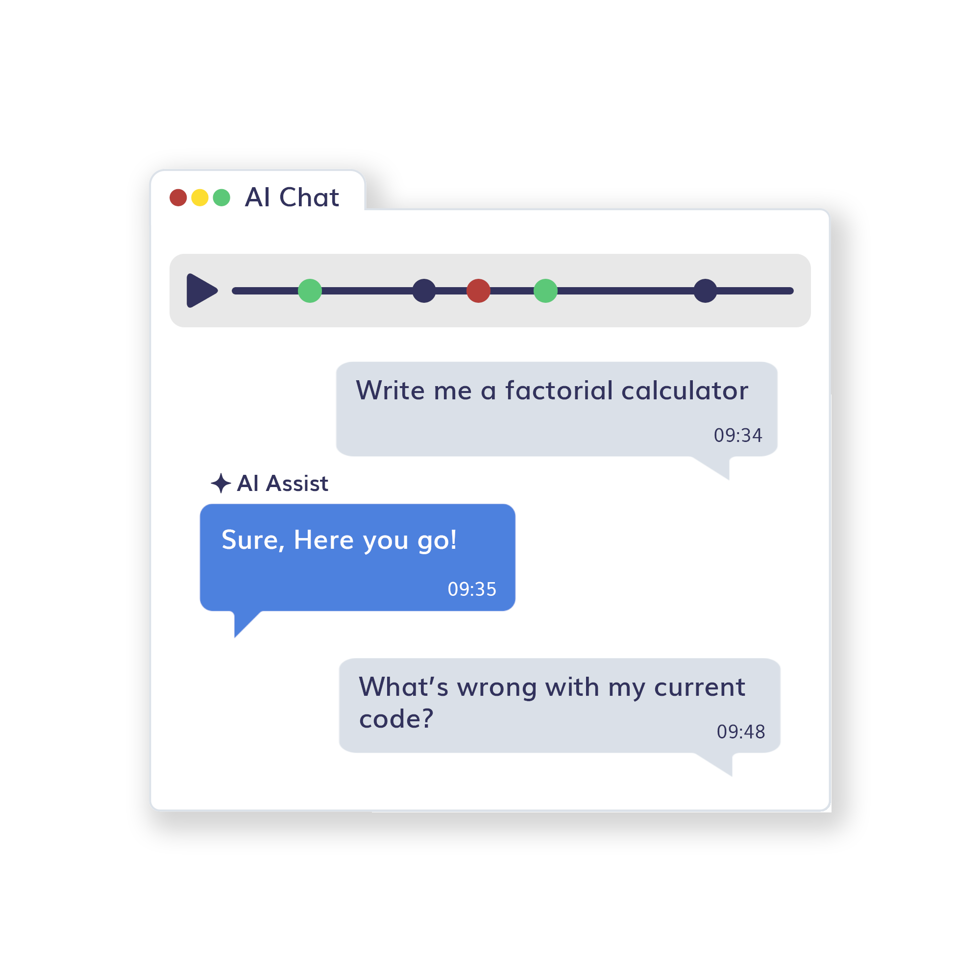 Review AI chat in Playback